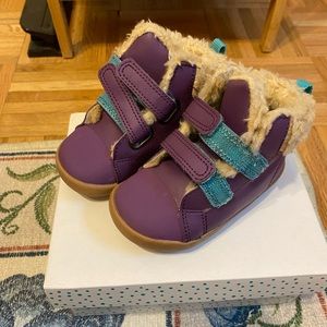 Ten Little Faux Fur Sneakers